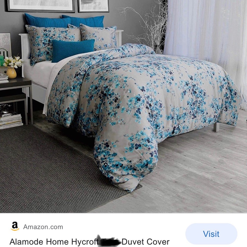 King size duvet, cotton sateen 95”x85”